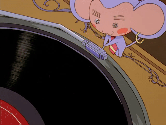 gif of chu chu form Revolutionary Girl Utena falling